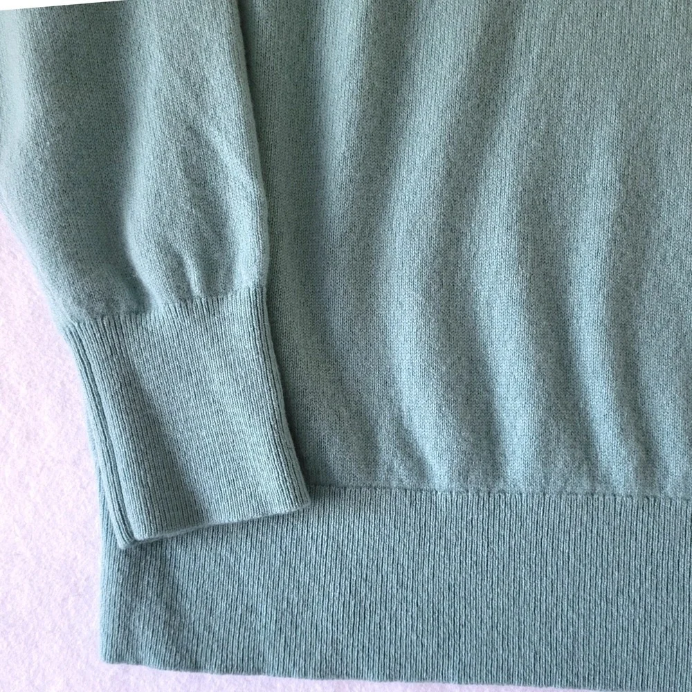 J. Crew The Good Cashmere Sweater Womens Medium Seafoam Green Re-Imagined